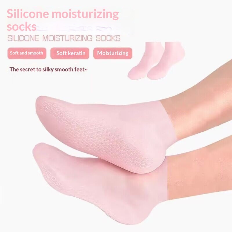 Chaussettes hydratantes anti-fissures, antidérapantes et pour le soin des pieds